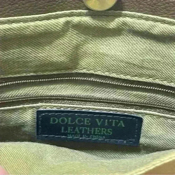 Dolce Vita leather Shoulder Bag Brown - Picture 8 of 13